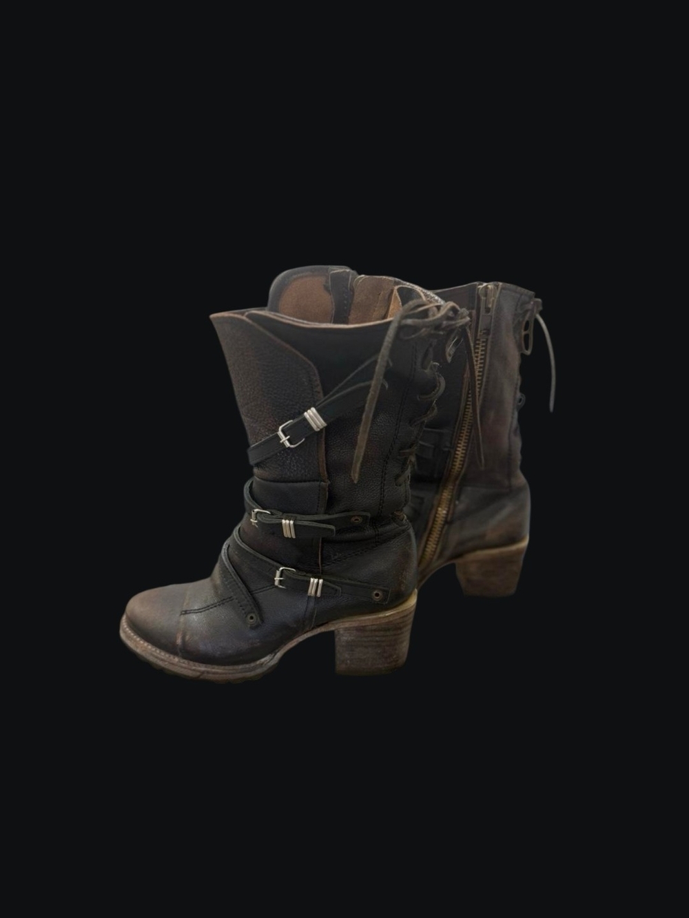Freebird "CORA" brown Zip Up Boots Size 8 NWOT